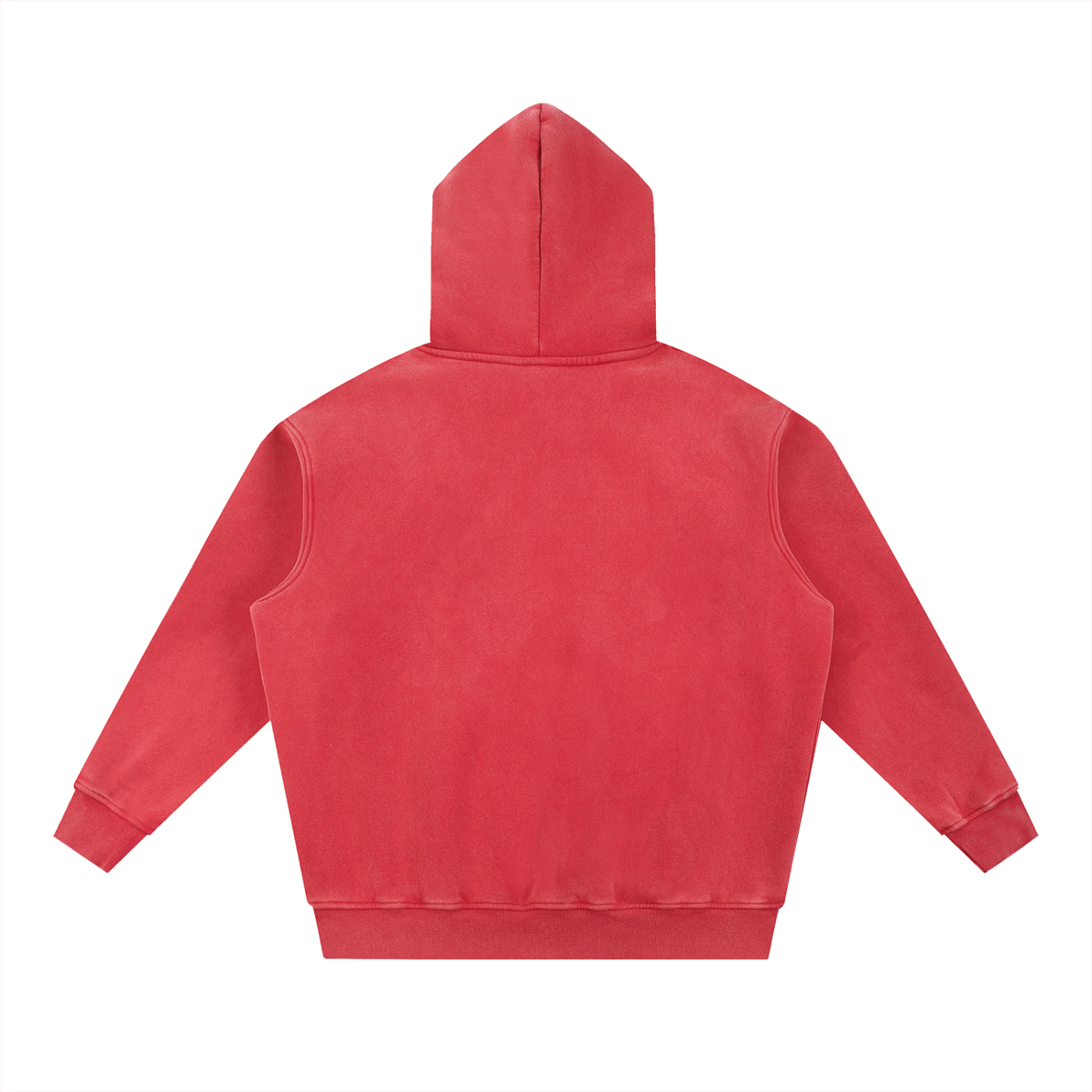 Disciple-Red Snow Wash Fleece Oversize Hoodie