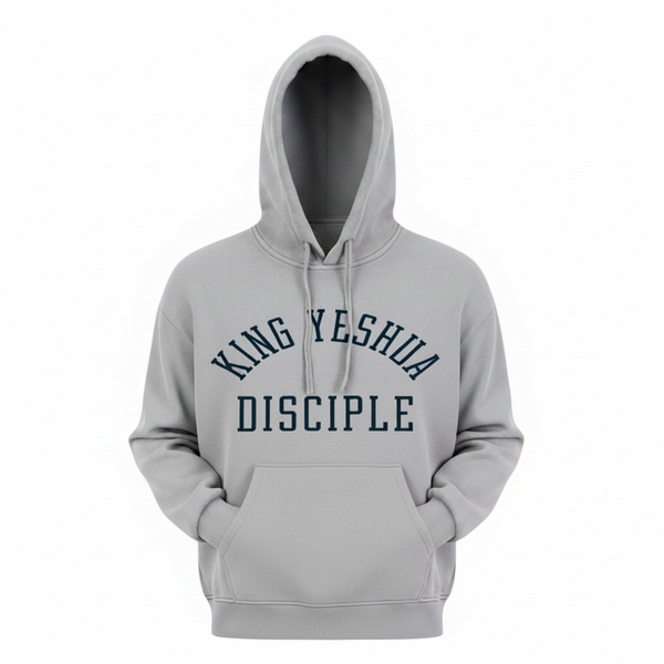 Disciple Navy-Snow Washed Tape Raw Edge Hoodie