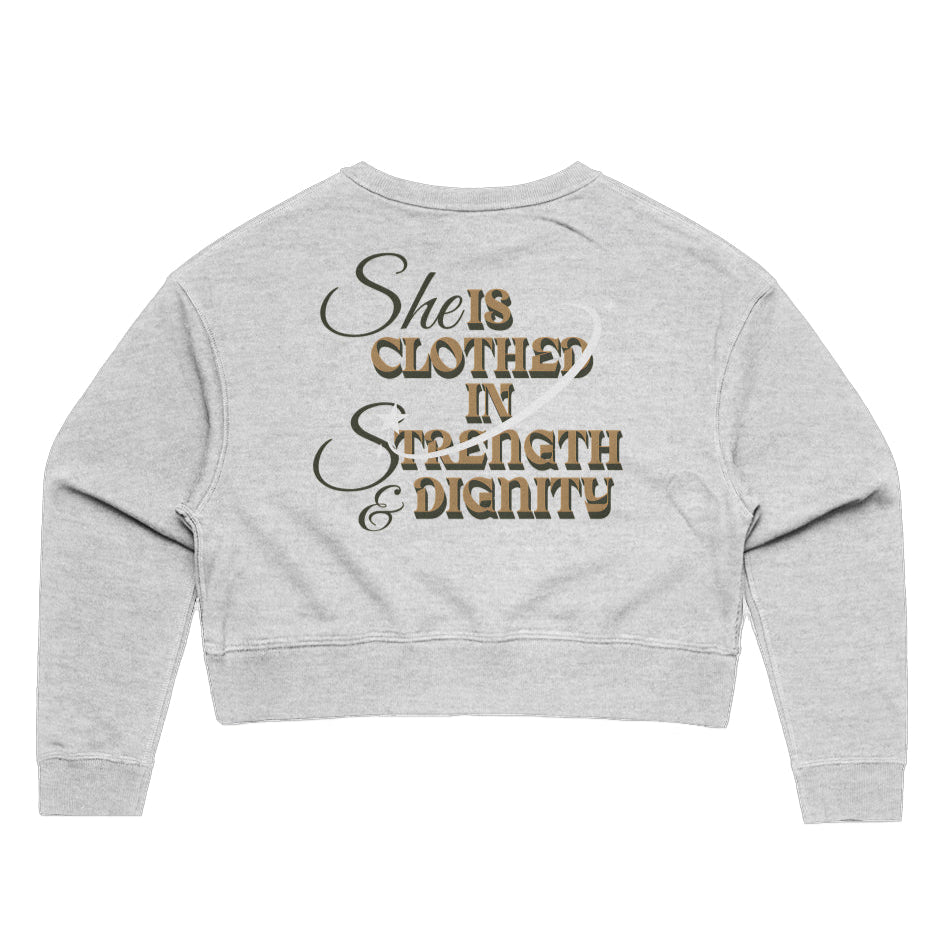 Proverbs Ladies Crop Crew