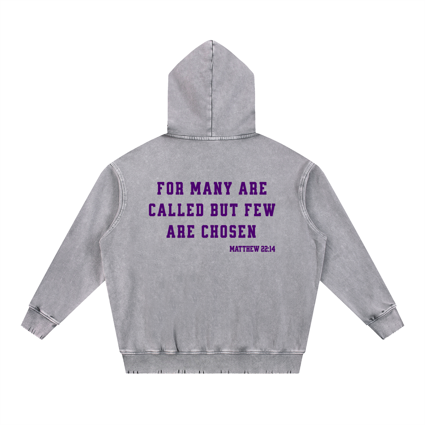 Disciple-Snow Wash Hand-Frayed Heavyweight  Hoodie