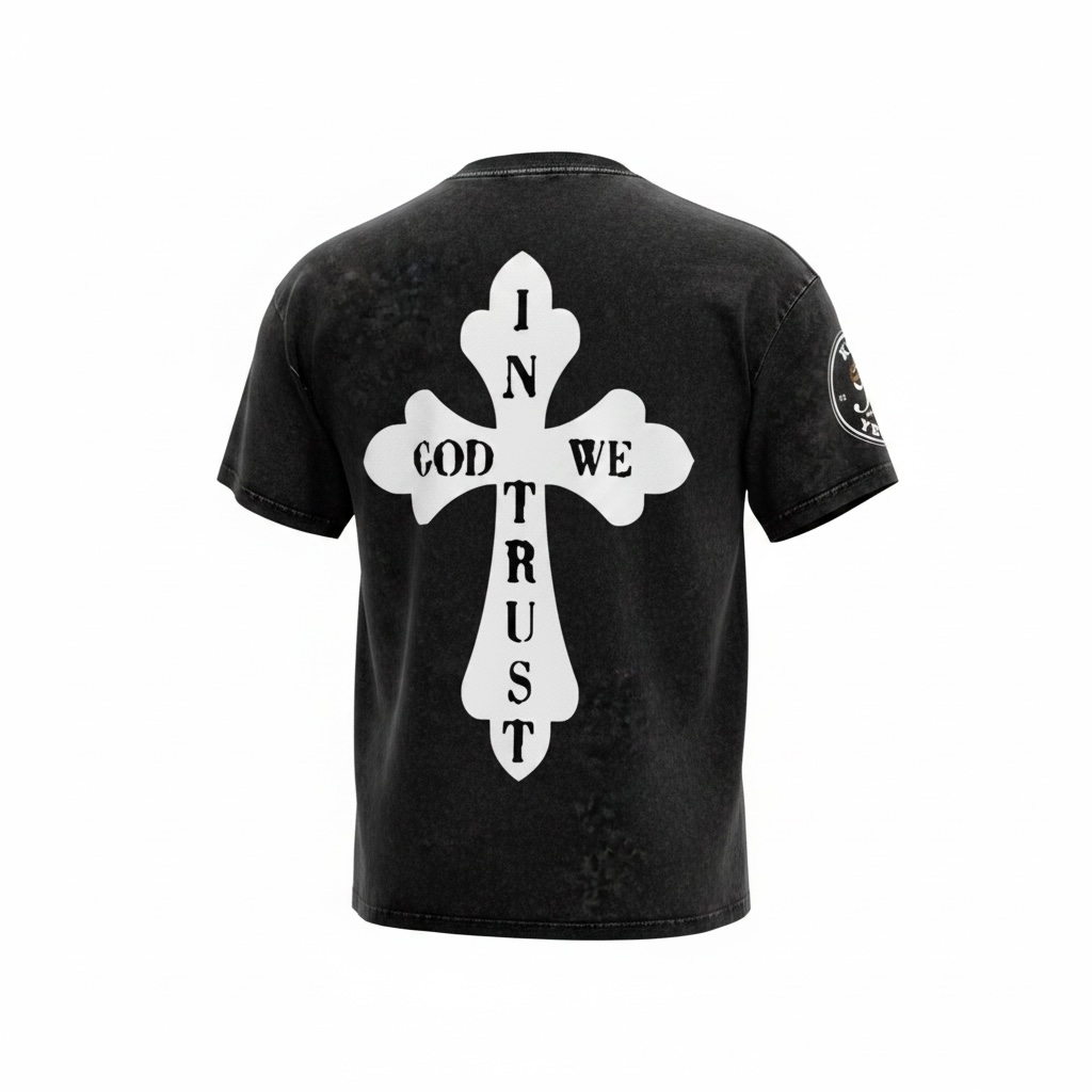 Cross - Oversized Cotton T-Shirt