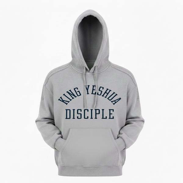 Disciple Navy-Snow Washed Tape Raw Edge Hoodie