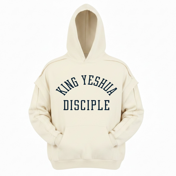 Disciple Apricot-Raw Edge Double Layered Hoodie