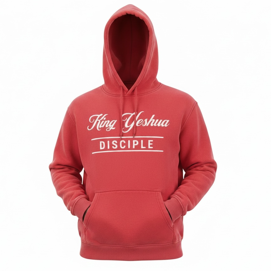 Disciple-Red Snow Wash Fleece Oversize Hoodie