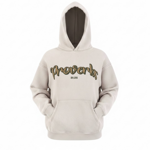 Proverbs-Snow Wash Fleece Oversize Hoodie