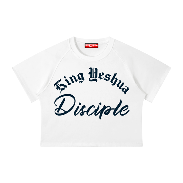 Disciple-Women's Mineral Wash Raglan Crop T-Shirt